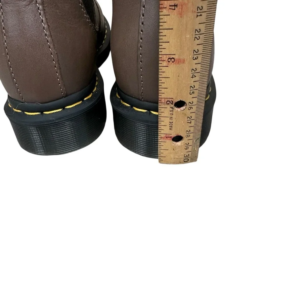 Dr. Martens Chelsea Boot 2976‎ Mens Sz 6 Womens Sz 5 Brown Leather Pull On Lug